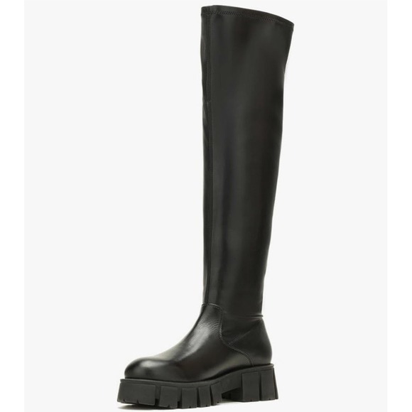 Harley-Davidson Women Uplift Knee High 20-Inch Black Platform Boots D84806 Sz 10 - Picture 2 of 10